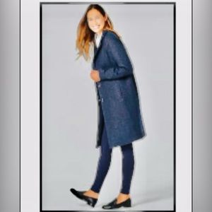 J.Jill single-breasted navy gray coat size 2X, 3X NWT